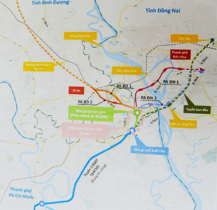Đề xuất kéo dài tuyến metro đến KCN Biên Hòa 1