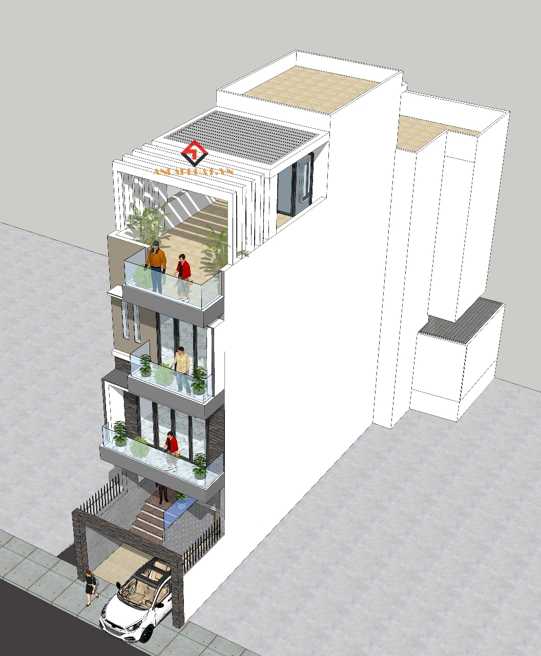Mẫu nhà Phố 4.7x19